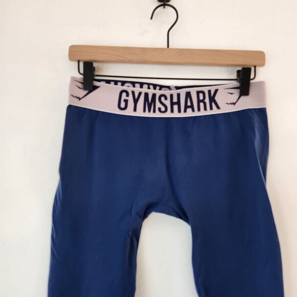 Gymshark Navy Blue Full Length Leggings Tights Activewear Pants Women's S - Picture 4 of 7
